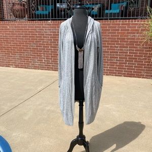 Altar’d State Gray Hoodie Cardigan